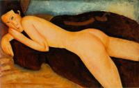 Modigliani, Amedeo - Nu couche de dos (Reclining Nude from the Back)